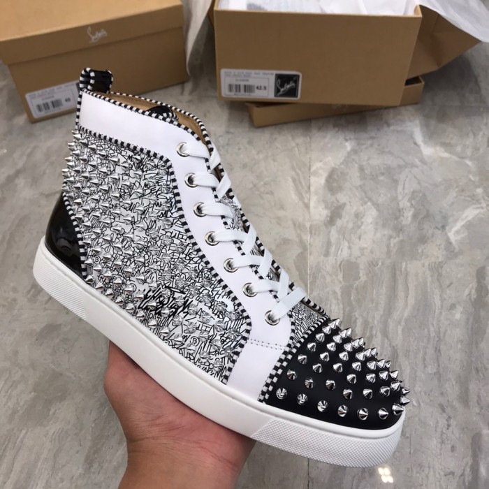 Christian Louboutin Louis Junior Spikes Orlato Flat Sneakers 42