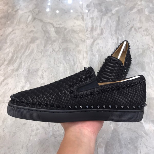Christian Louboutin CL LUBOTING Loafers Men's Black