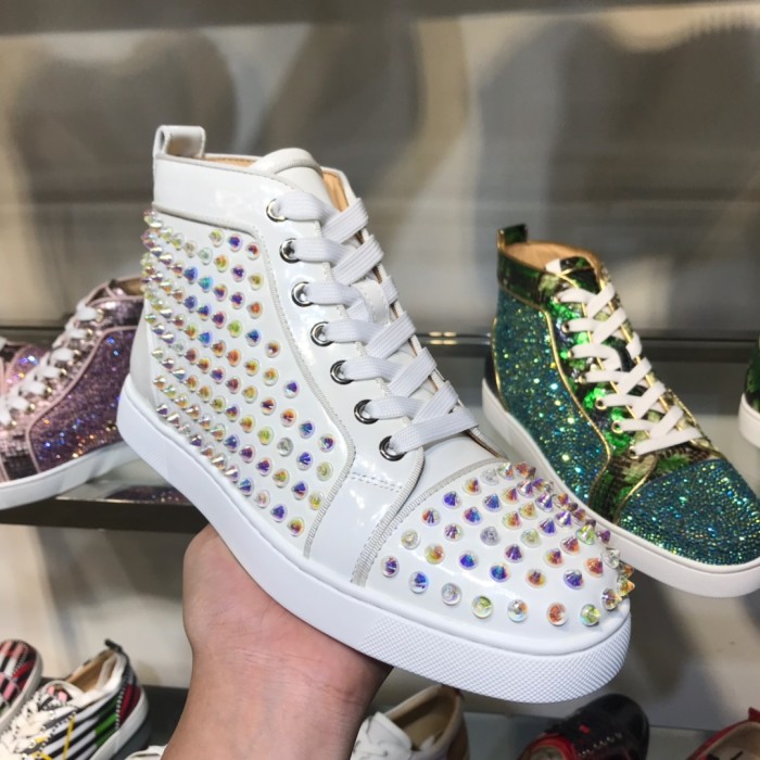 Christian Louboutin Louis Junior Spikes Orlato Flat Sneakers 46