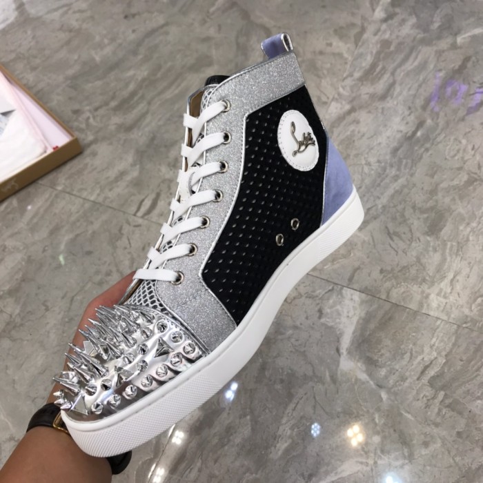 Christian Louboutin Louis Junior Spikes Orlato Flat Sneakers 38