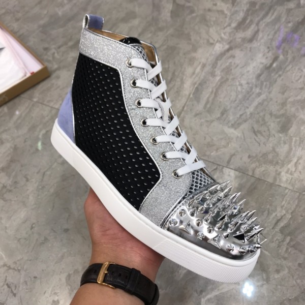 Christian Louboutin Louis Junior Spikes Orlato Flat Sneakers 38