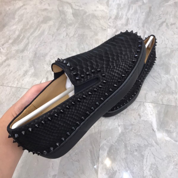 Christian Louboutin CL LUBOTING Loafers Men's Black