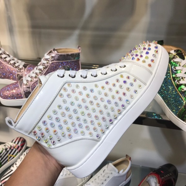 Christian Louboutin Louis Junior Spikes Orlato Flat Sneakers 46