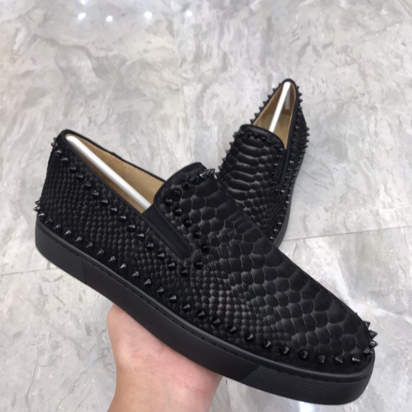 Christian Louboutin CL LUBOTING Loafers Men's Black
