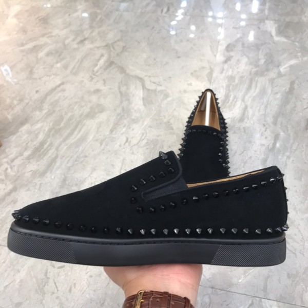 Christian Louboutin Louis Junior Spikes Orlato Flat 1130280U829