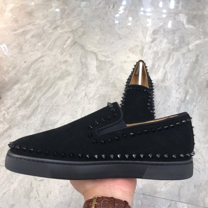 Christian Louboutin Louis Junior Spikes Orlato Flat 1130280U829