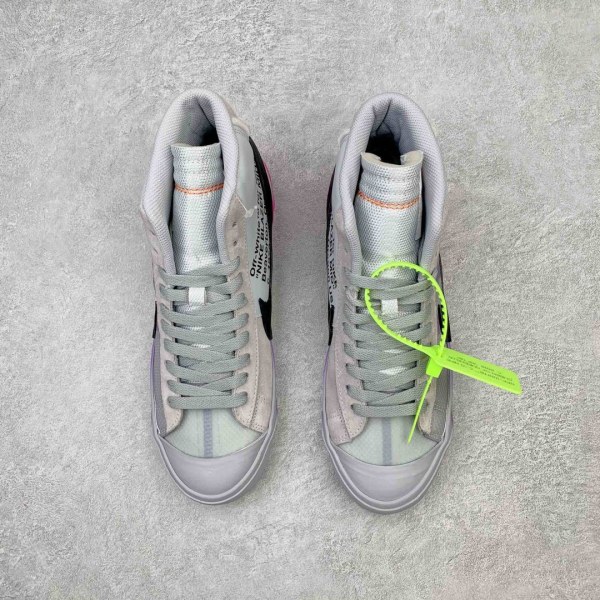 Nike Blazer Mid Off-White Wolf Grey Serena Queen