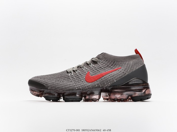 Nike Air VaporMax Flyknit 3 Grey Track Red