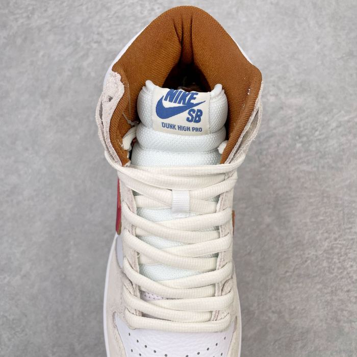 Nike SB Dunk High Sail Bright Crimson