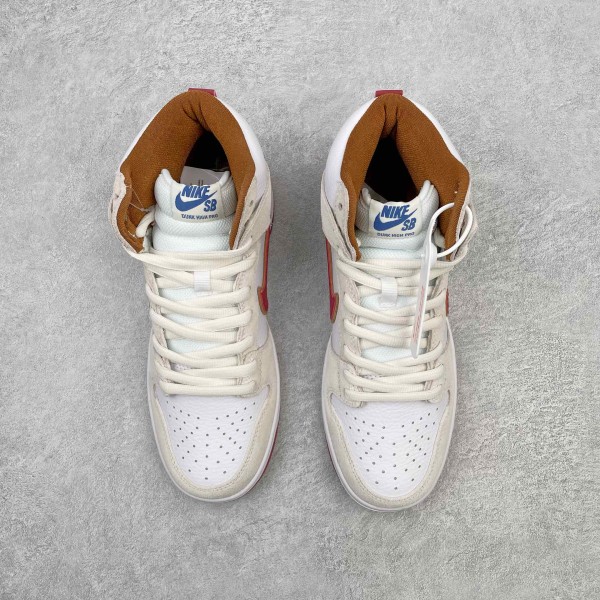 Nike SB Dunk High Sail Bright Crimson