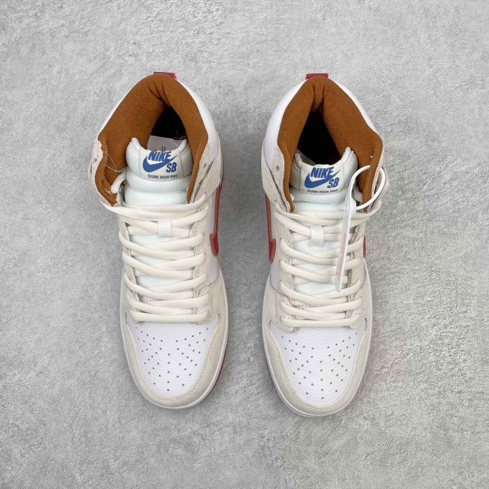 Nike SB Dunk High Sail Bright Crimson