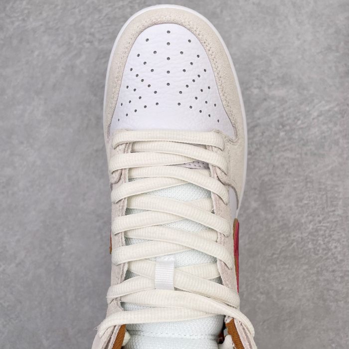 Nike SB Dunk High Sail Bright Crimson