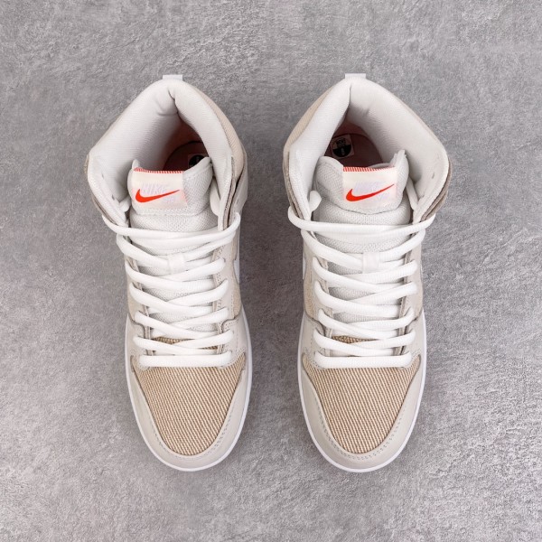 Nike SB Dunk High Pro ISO Orange Label Unbleached Natural