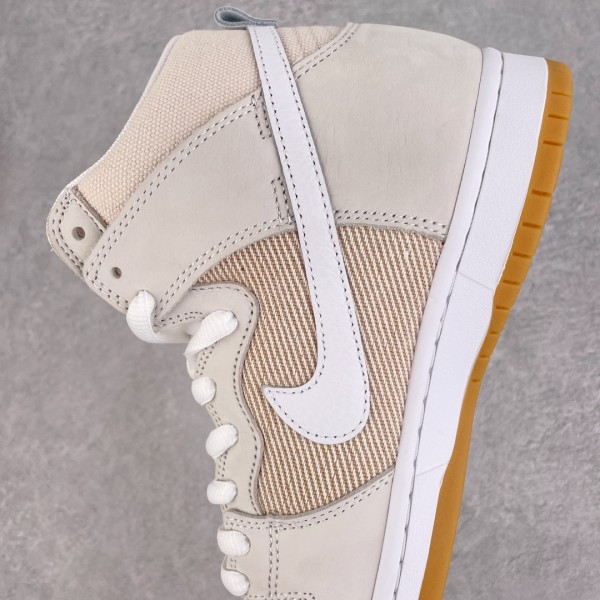 Nike SB Dunk High Pro ISO Orange Label Unbleached Natural