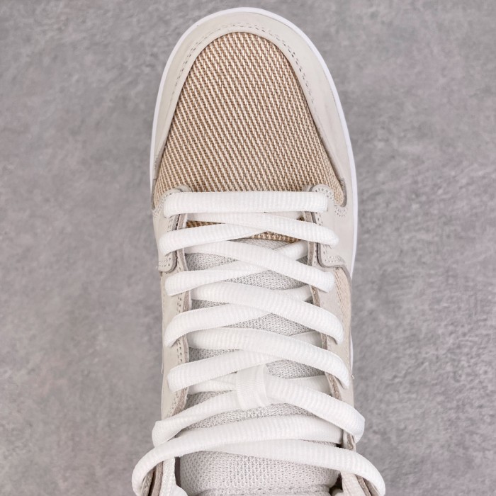 Nike SB Dunk High Pro ISO Orange Label Unbleached Natural