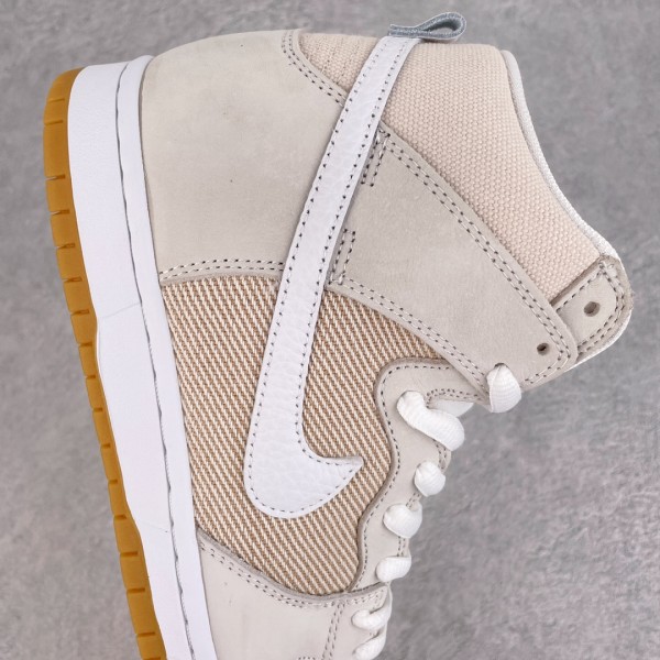 Nike SB Dunk High Pro ISO Orange Label Unbleached Natural