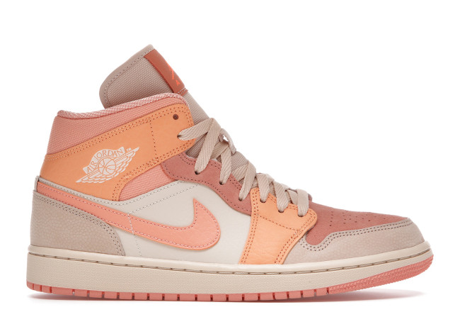 Jordan 1 Mid Apricot Orange
