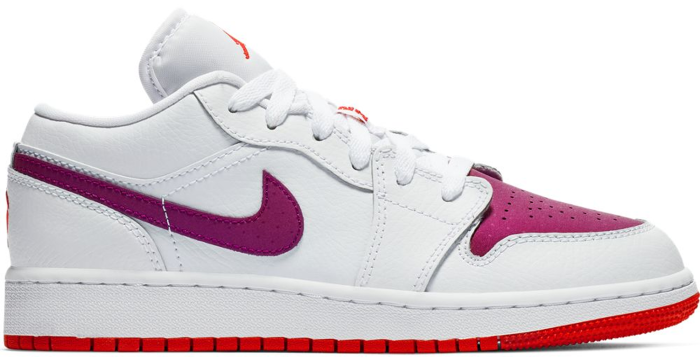 Jordan 1 Low White True Berry (GS)