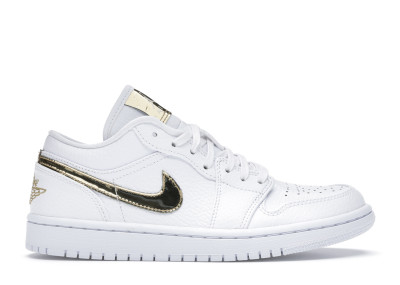 Jordan 1 Low White Metallic Gold (W)