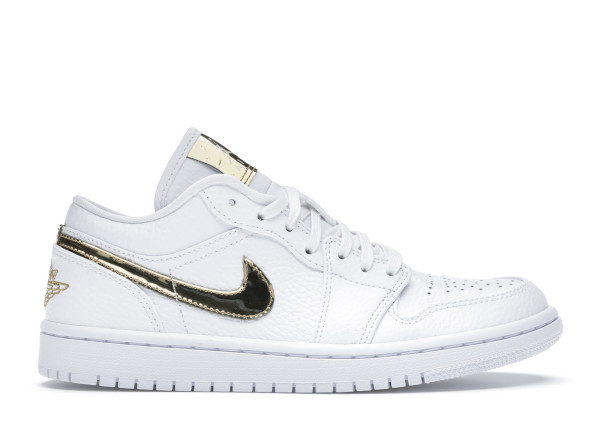 Jordan 1 Low White Metallic Gold (W)