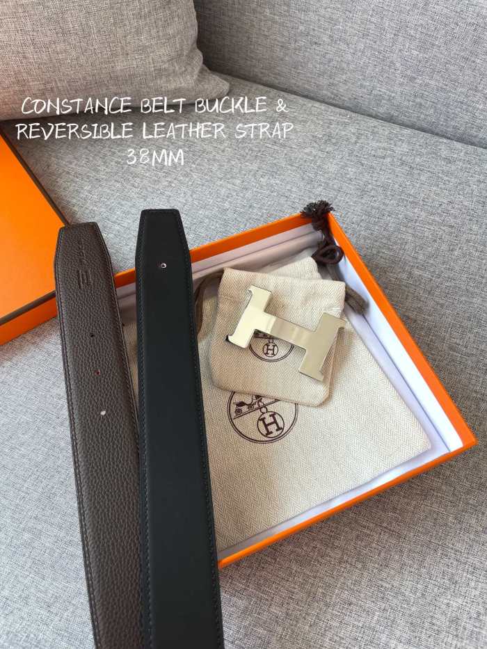 Hermes CONSTANCE BELT BUCKLE & REVERSIBLE LEATHER STRAP 2 (width 3.8cm)
