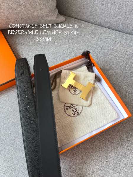 Hermes CONSTANCE BELT BUCKLE & REVERSIBLE LEATHER STRAP 2 (width 3.8cm)