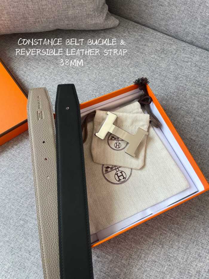 Hermes CONSTANCE BELT BUCKLE & REVERSIBLE LEATHER STRAP 2 (width 3.8cm)