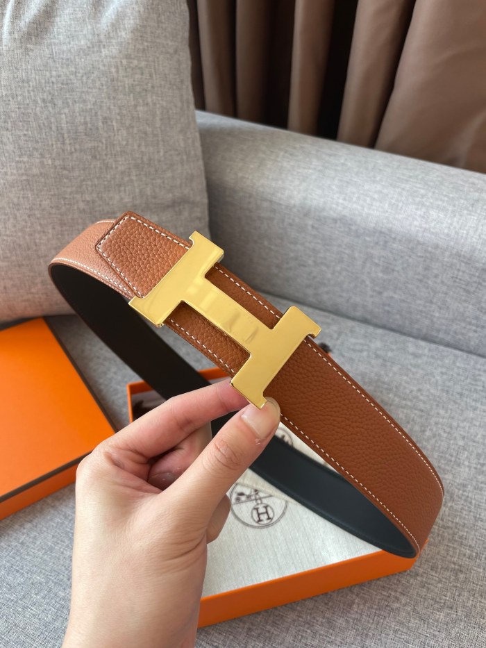 Hermes CONSTANCE BELT BUCKLE & REVERSIBLE LEATHER STRAP 2 (width 3.8cm)