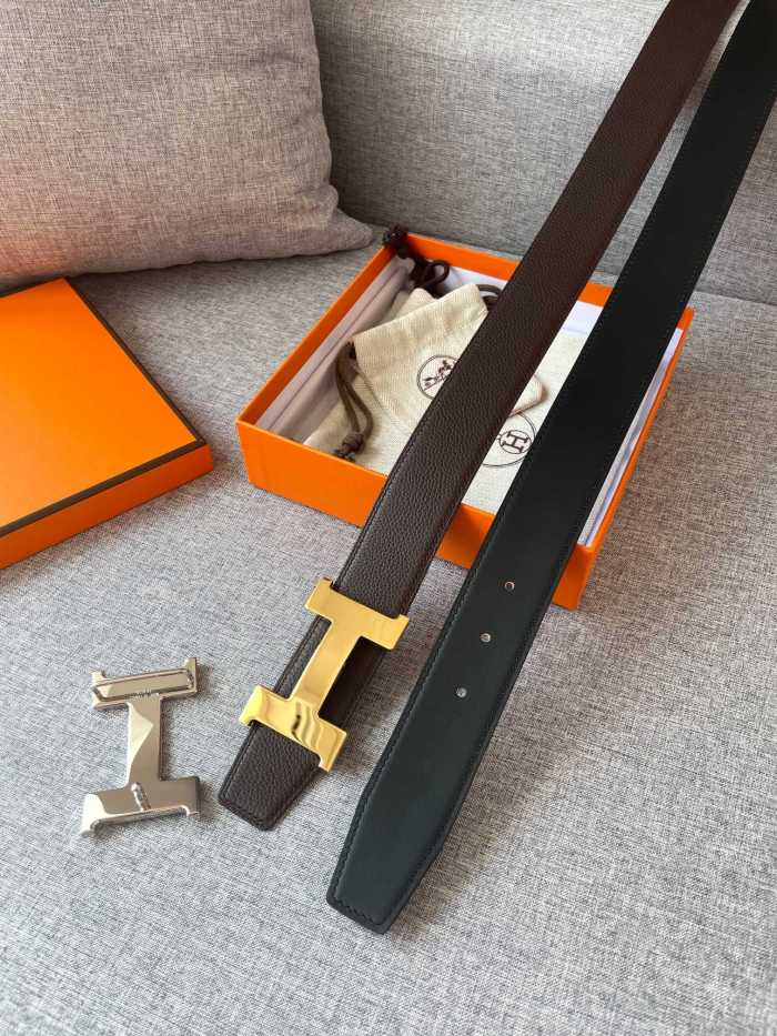 Hermes CONSTANCE BELT BUCKLE & REVERSIBLE LEATHER STRAP 2 (width 3.8cm)