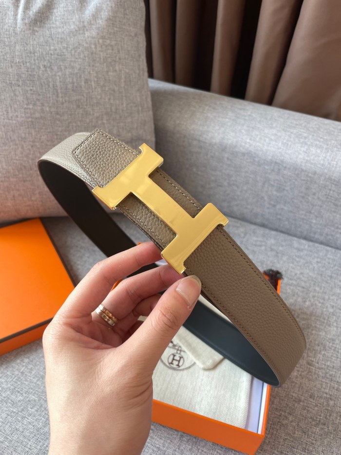 Hermes CONSTANCE BELT BUCKLE & REVERSIBLE LEATHER STRAP 2 (width 3.8cm)