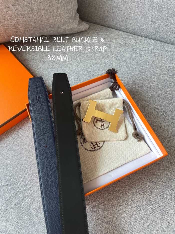 Hermes CONSTANCE BELT BUCKLE & REVERSIBLE LEATHER STRAP 2 (width 3.8cm)