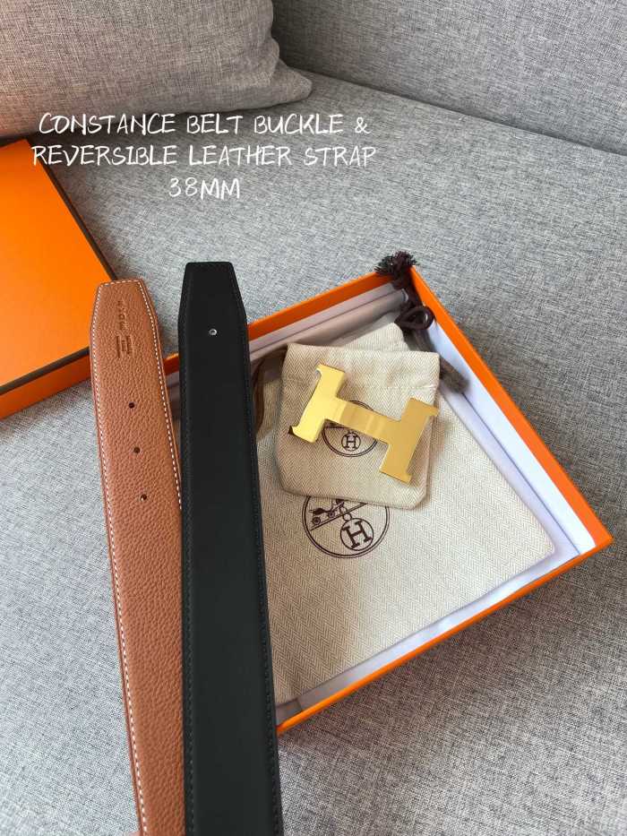 Hermes CONSTANCE BELT BUCKLE & REVERSIBLE LEATHER STRAP 2 (width 3.8cm)