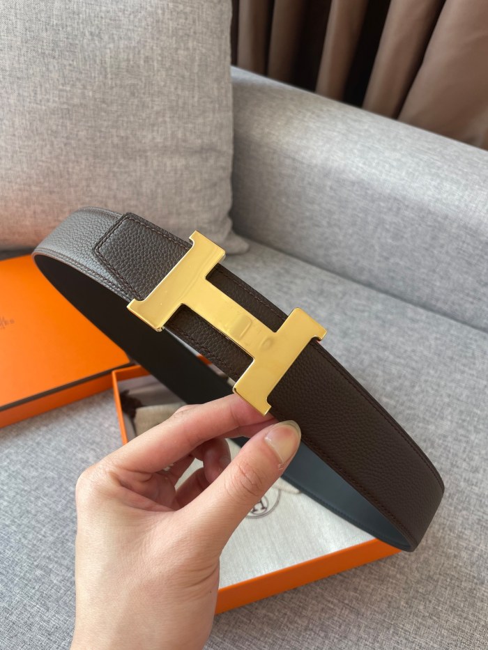 Hermes CONSTANCE BELT BUCKLE & REVERSIBLE LEATHER STRAP 2 (width 3.8cm)