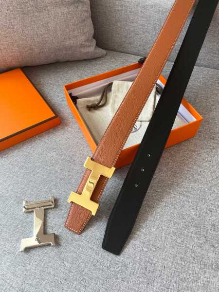 Hermes CONSTANCE BELT BUCKLE & REVERSIBLE LEATHER STRAP 2 (width 3.8cm)