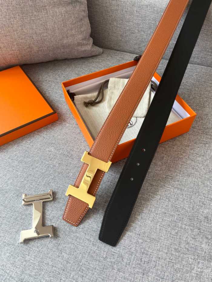 Hermes CONSTANCE BELT BUCKLE & REVERSIBLE LEATHER STRAP 2 (width 3.8cm)