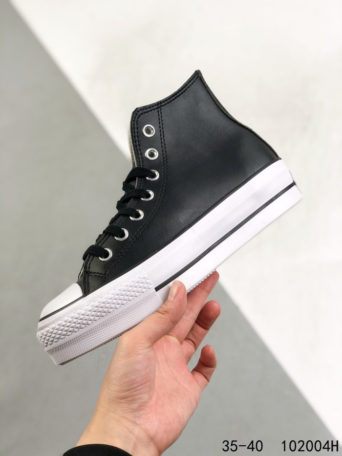 Converse Chuck Taylor All-Star Lift Hi Black Leather (W)