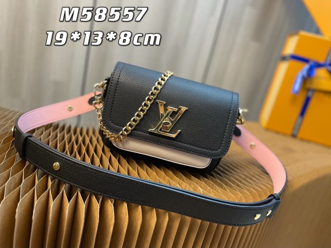 Handbag Louis Vuitton M58557 Lockme Tender size：19 x 13 x 8 cm