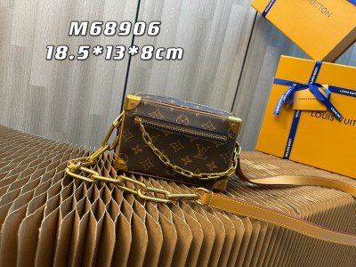 Handbag Louis Vuitton MINI SOFT TRUNK M68906 size 18.5x13x8cm
