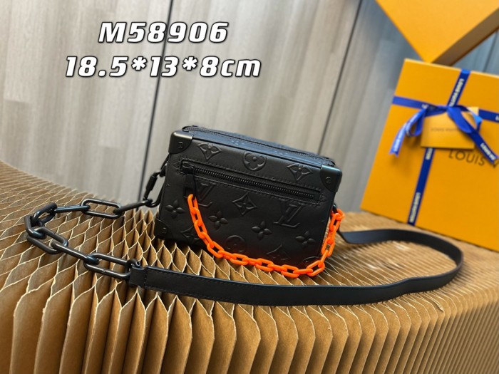 Handbag Louis Vuitton MINI SOFT TRUNK M68906 size 18.5x13x8cm