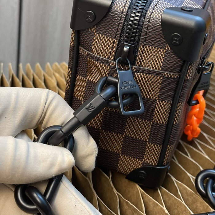 Handbag Louis Vuitton MINI SOFT TRUNK M68906 size 18.5x13x8cm