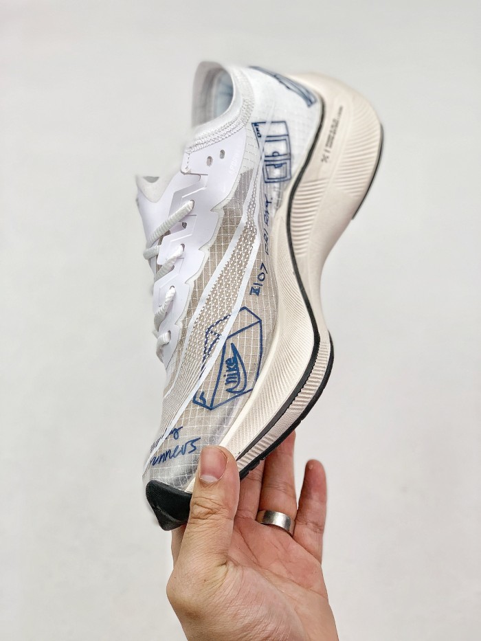 Nike ZoomX Vaporfly NEXT% Blue Ribbon Sports White