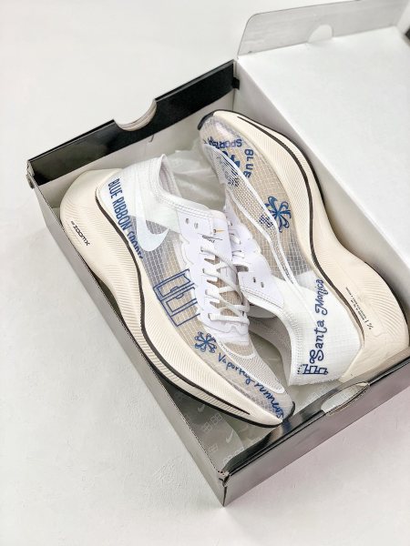 Nike ZoomX Vaporfly NEXT% Blue Ribbon Sports White