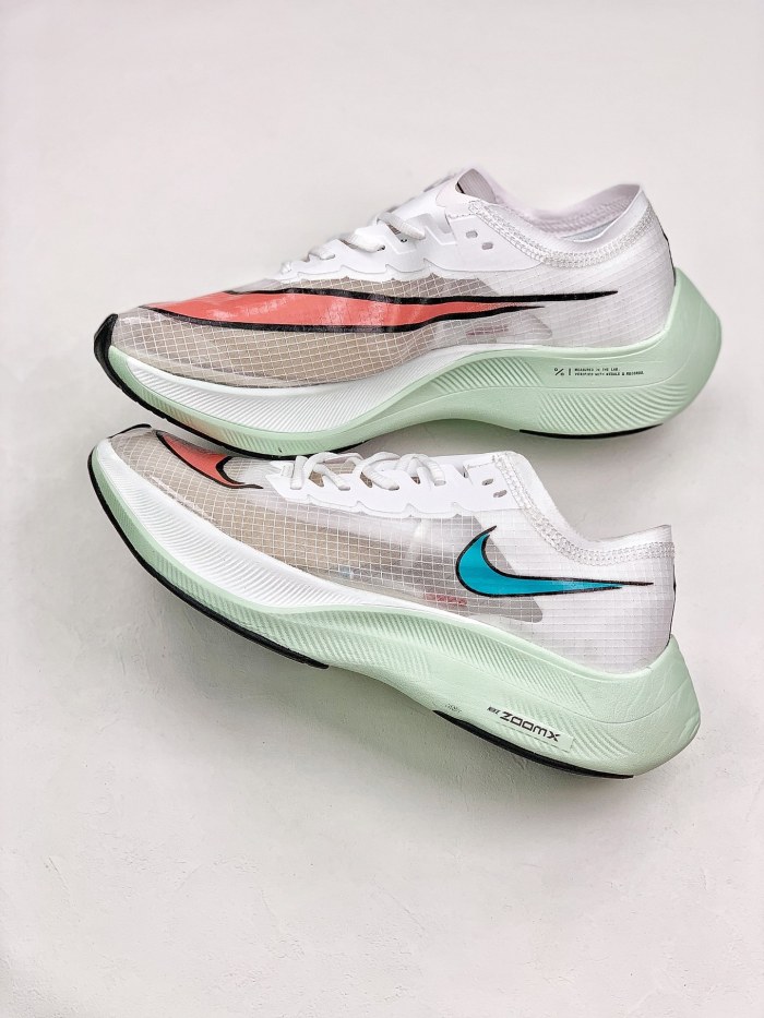 Nike ZoomX Vaporfly NEXT% White Hyper Jade Flash Crimson
