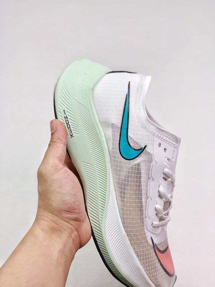 Nike ZoomX Vaporfly NEXT% White Hyper Jade Flash Crimson