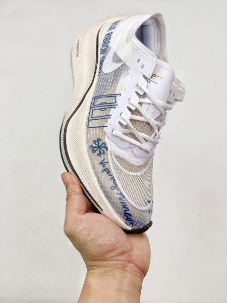 Nike ZoomX Vaporfly NEXT% Blue Ribbon Sports White