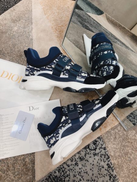 Dior D-Wonder Low Deep Blue White Dior Oblique Technical Fabric (W)