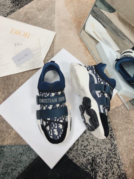 Dior D-Wonder Low Deep Blue White Dior Oblique Technical Fabric (W)