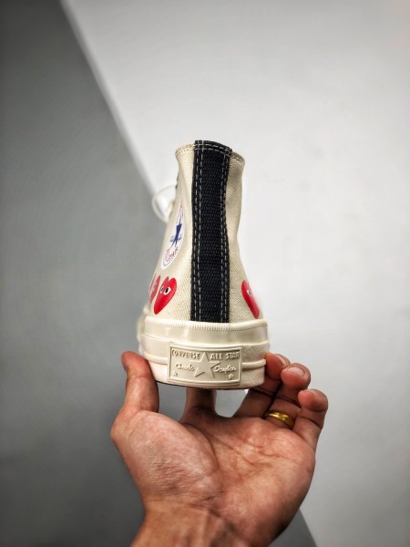 Converse Chuck Taylor All-Star 70s Hi Comme des Garcons Play Multi-Heart White