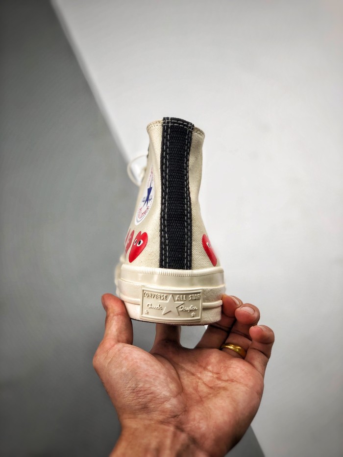 Converse Chuck Taylor All-Star 70s Hi Comme des Garcons Play Multi-Heart White