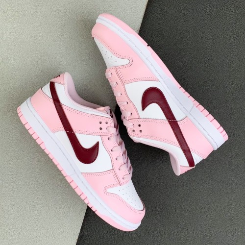 Nike Dunk Low Pink Foam Red White (GS)
